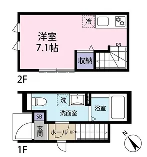 PAPURI門前仲町【2階】の間取り