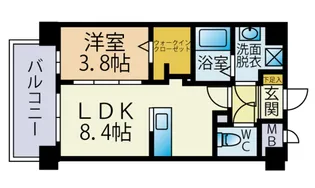 delta brick【5階】の間取り