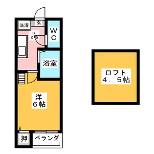 リバティー浅間【1階】の間取り