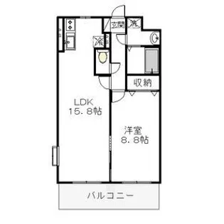壱番館元今泉【6階】の間取り