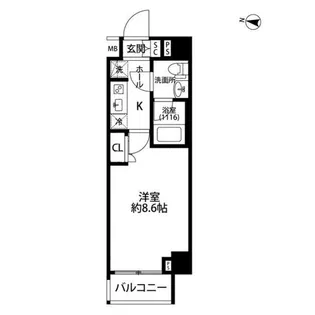 プレール・ドゥーク下板橋【5階】の間取り