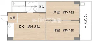 コーポラス翌檜【1階】の間取り