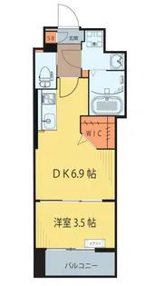 シェルグランデ椌木通【7階】の間取り