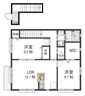 グランディール山手 A【2階】の間取り