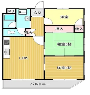 グランドメゾン中山手【1階】の間取り