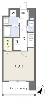 レクシア フラッツ水前寺【6階】の間取り