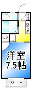 スカイコーポ【2階】の間取り