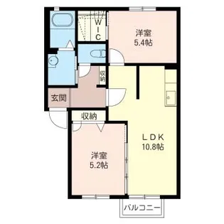 アネーロC【1階】の間取り