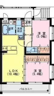 メルベージュ【1階】の間取り