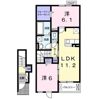 シャルム II【2階】の間取り