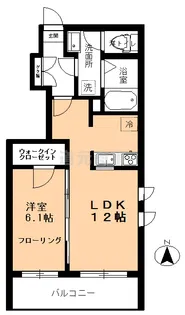 カメリア富士見台【1階】の間取り