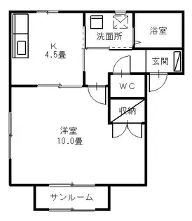 ディローゼ【1階】の間取り
