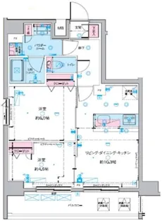 東京都台東区日本堤2【マンション】の間取り