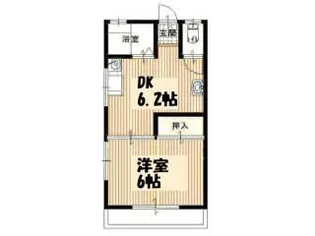 第2ときわハイツ【1階】の間取り