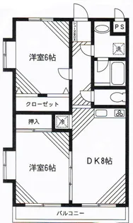 パミール上池台【2階】の間取り
