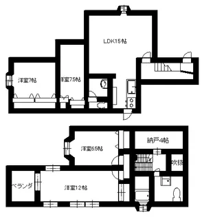 山梨県甲府市国母4【一戸建】の間取り
