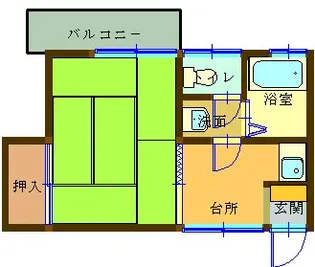 アイソウハイツNo.2【2階】の間取り