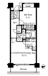 パークアクシス文京ステージ【3階】の間取り