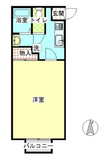エルミタージュ【1階】の間取り