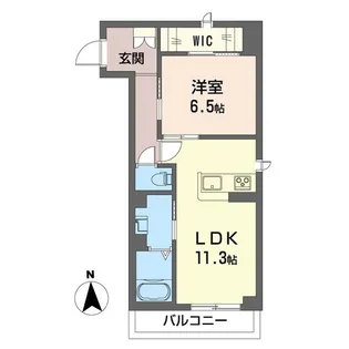 レフィシア【3階】の間取り