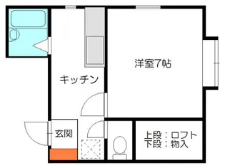 コーポあすなろII【1階】の間取り