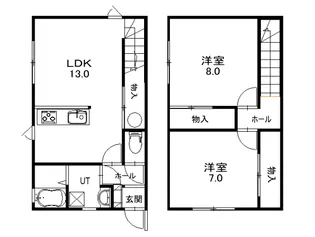 ハイツからん7【1階】の間取り