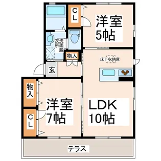 サンライト光の森【1階】の間取り