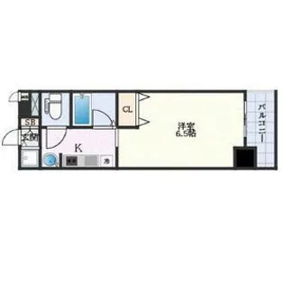 プレサンス名古屋STATIONアブソリュート【7階】の間取り