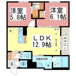 ベレオFK【1階】の間取り