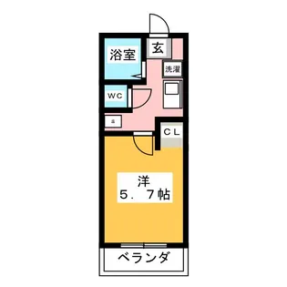 メゾンクレリア【2階】の間取り