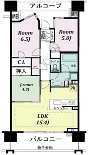 クレヴィアタワー神戸ハーバーランド【6階】の間取り