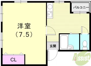 岩崎館【5階】の間取り