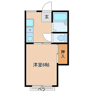 アミューズ吉野B【1階】の間取り