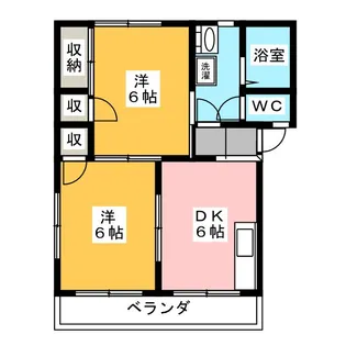 サンピュア96【1階】の間取り