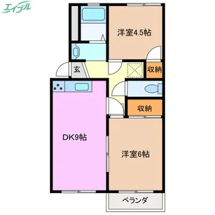 アーバンハイツ【2階】の間取り