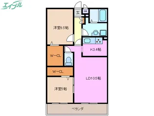 フィリアプリモ【3階】の間取り