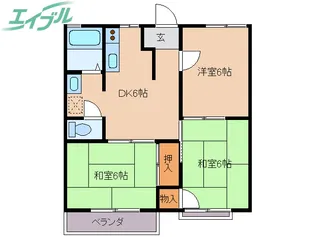 ヴィラシャロームII【2階】の間取り