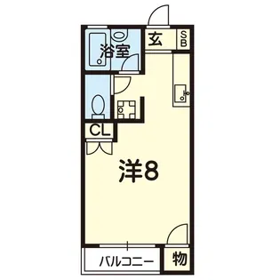 1Rの間取り画像