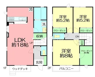 神奈川県藤沢市鵠沼海岸6【一戸建】の間取り