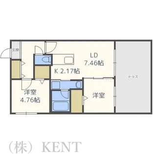 RS18 (アールエス18)【1階】の間取り