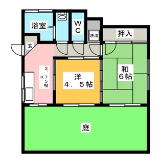 神奈川県藤沢市亀井野【一戸建】の間取り