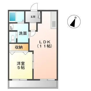 コーポ花【2階】の間取り