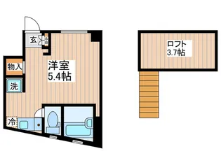 バーミープレイス上北沢II【1階】の間取り