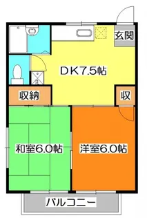 ハイツたかはし【2階】の間取り