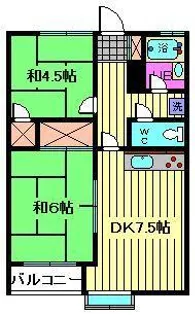 デュエット本太【1階】の間取り