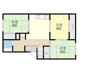 トリヴァンベール森【2階】の間取り