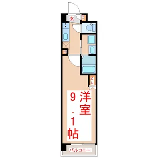 Uni Twintower Wisdom【6階】の間取り