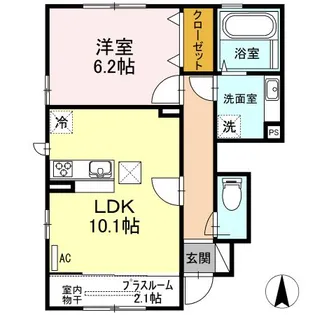 リーガルハイツ【1階】の間取り