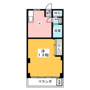 サンシャイン稲上【1階】の間取り