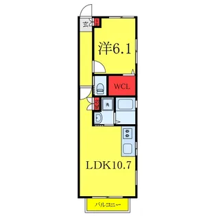 グリーンコーポ悠【2階】の間取り